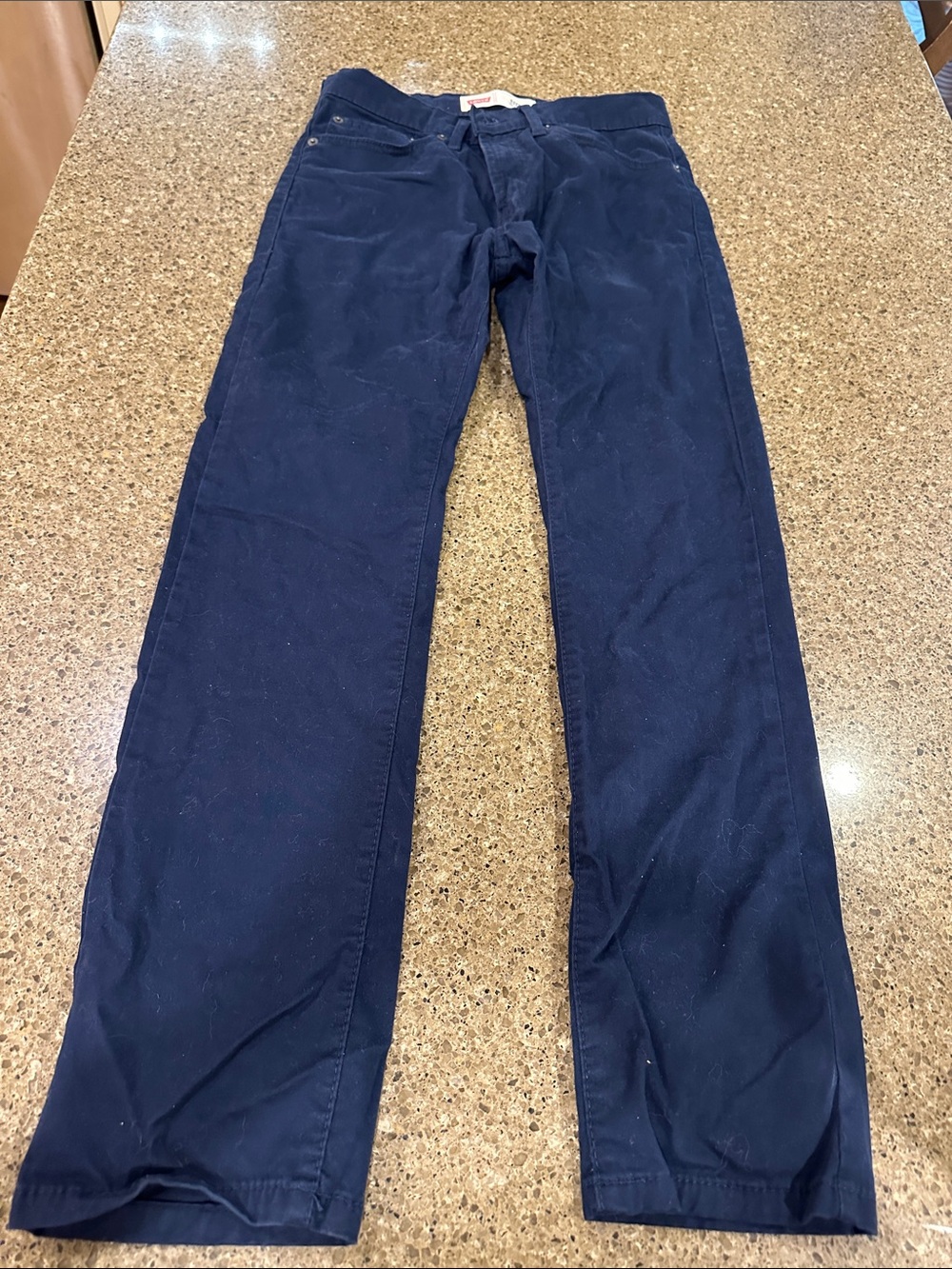 Levi's Navy Straight-Leg 511 Slim Pants